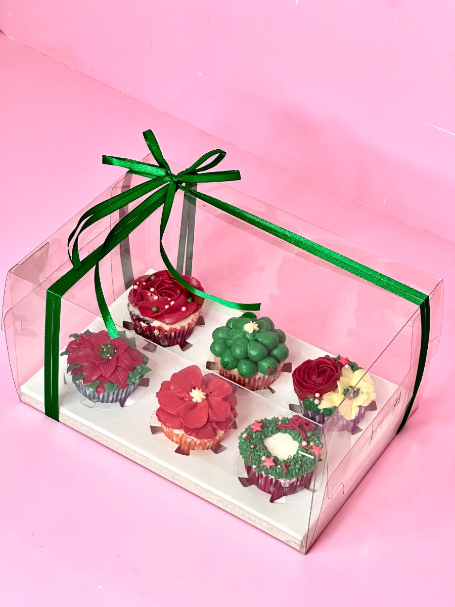 Box of 6 Christmas Cupcakes