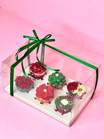 Box of 6 Christmas Cupcakes