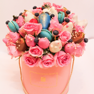 Fabulous Fruit Bouquet- Chocolate-coated-fruit-bouquet