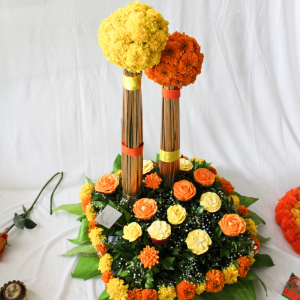 The Orange Garden- Flower-cupcake-hamper