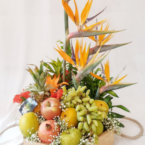 Hexagon Fruit Bouquet- Fruit-bouquet-gift-hamper