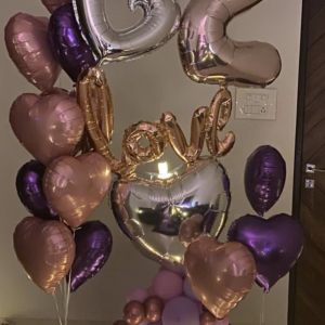 Hearts everywhere-balloon bouquet