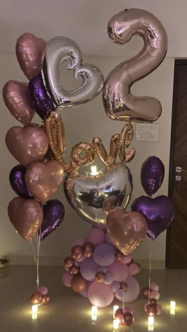 Hearts everywhere-balloon bouquet