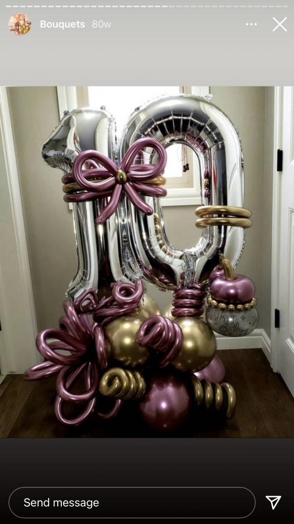 Spiral-balloon bouquet