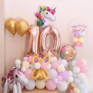 Unicorn Surprise-balloon bouquets