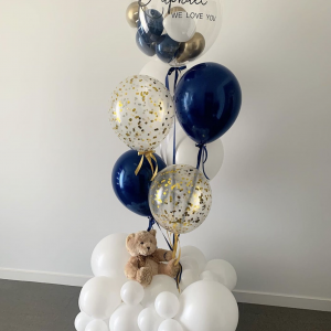 Teddy-balloon bouquet