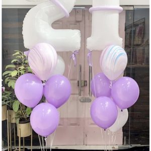 Lavender - balloon bouquets- 21- PARTY