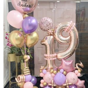 Rose Gold- balloon bouquets- birthdays