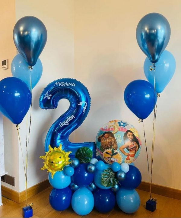 Bleed Blue- Balloon Bouquets- 2- Helium