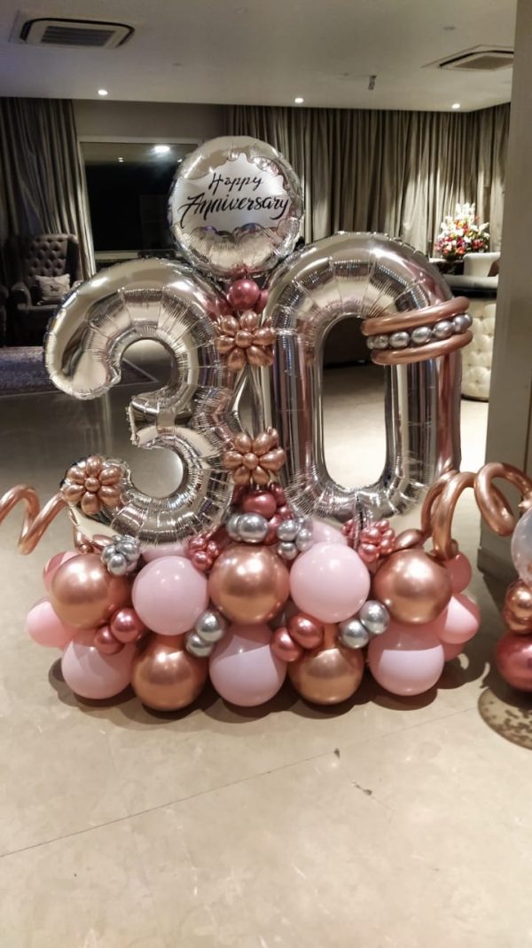 The Big 30- Balloon Bouquets- 30- Birthday